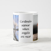 (鳥)ショウジョウコウカンチョウの写真と引用文:天使が近い! ジャンボコーヒーマグカップ (正面)