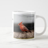 (鳥)ショウジョウコウカンチョウの写真と引用文:天使が近い! ジャンボコーヒーマグカップ (右)