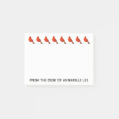 (鳥)ショウジョウコウカンチョウの列は個人化なります ポストイット (正面)