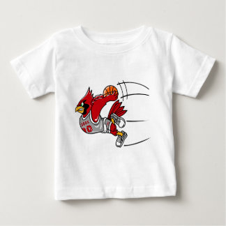 （鳥）ショウジョウコウカンチョウの幼児のTシャツ ベビーTシャツ