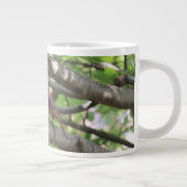 (鳥)ショウジョウコウカンチョウの木にジョン・ミュアの引用文がある ジャンボコーヒーマグカップ (右)