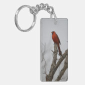 (鳥)ショウジョウコウカンチョウの木の上。 キーホルダー (正面左)