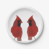 （鳥）ショウジョウコウカンチョウの紙皿 ペーパープレート (正面)