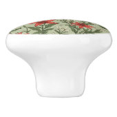 (鳥)ショウジョウコウカンチョウの花離れや模様 セラミックノブ (側面)