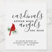 （鳥）ショウジョウコウカンチョウの記憶お祝いの生活 ワインラベル (シングルラベル)