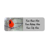 (鳥)ショウジョウコウカンチョウの雪 ラベル (正面)