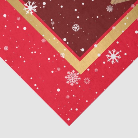 （鳥）ショウジョウコウカンチョウの鳥がクリスマスの木にカスタマイズ咲く 薄葉紙 (詳細)