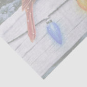 （鳥）ショウジョウコウカンチョウの鳥とクリスマスライト 薄葉紙 (詳細)