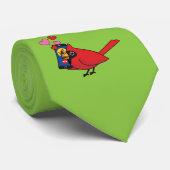 （鳥）ショウジョウコウカンチョウの鳥の愛の交配呼 ネクタイ (ロール)