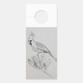 （鳥）ショウジョウコウカンチョウの鳥ドアハンガー ドアノブサイン