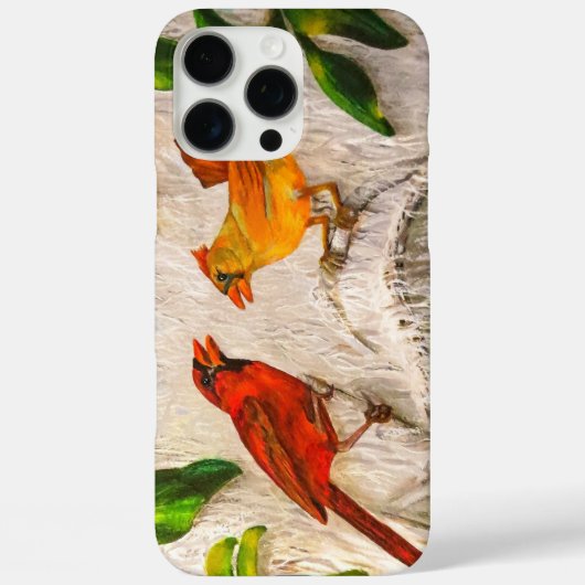 (鳥)ショウジョウコウカンチョウの鳥 – 愛の歌 Case-Mate iPhoneケース (裏面)