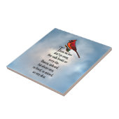 （鳥）ショウジョウコウカンチョウの"そう愛された"詩 タイル (側面)