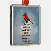 （鳥）ショウジョウコウカンチョウの"そう愛された"詩 メタルオーナメント (右)