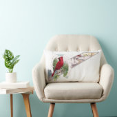 （鳥）ショウジョウコウカンチョウの、蹄鉄および冷ややかな場面 ランバークッション (椅子)