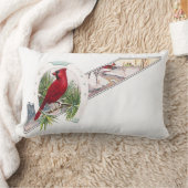 （鳥）ショウジョウコウカンチョウの、蹄鉄および冷ややかな場面 ランバークッション (ブランケット)