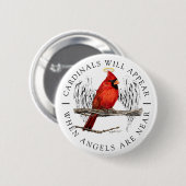 (鳥)ショウジョウコウカンチョウは天使が近いハローであると現われます 缶バッジ (正面&裏面)