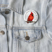 (鳥)ショウジョウコウカンチョウは天使が近いボタンであると現われます 缶バッジ (インサイチュ)