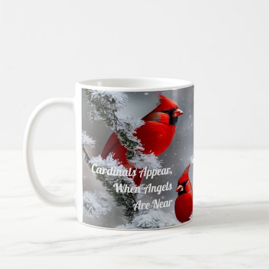 （鳥）ショウジョウコウカンチョウアジェムエンジェルズニアメモメブランス コーヒーマグカップ (左)