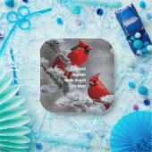 （鳥）ショウジョウコウカンチョウアジェムエンジェルズニアメモメブランス ペーパープレート (パーティー)