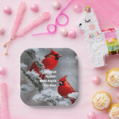 （鳥）ショウジョウコウカンチョウアジェムエンジェルズニアメモメブランス ペーパープレート (パーティー)