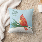 (鳥)ショウジョウコウカンチョウインザスノークリスマスホリデー クッション (ブランケット)