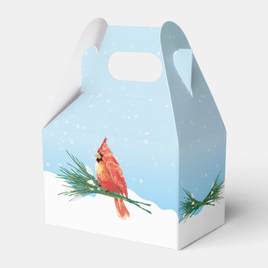 （鳥）ショウジョウコウカンチョウインザスノークリスマスホリデー フェイバーボックス (裏面サイド)