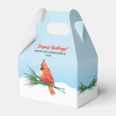 （鳥）ショウジョウコウカンチョウインザスノークリスマスホリデー フェイバーボックス (正面サイド)