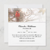 （鳥）ショウジョウコウカンチョウインツリースクエア葬儀サンキューカード サンキューカード (裏面)