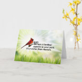 （鳥）ショウジョウコウカンチョウインユアヤード カード (黄色い花)