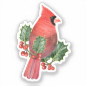 （鳥）ショウジョウコウカンチョウインHolly Vinylステッカー シール (正面)