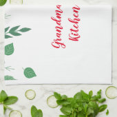 (鳥)ショウジョウコウカンチョウウィズホリデーバードハウスパーソナライズされた キッチンタオル (折り畳み)