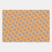 (鳥)ショウジョウコウカンチョウウィンターブランチ絵を描ズオリジナルバードアート ラッピングペーパーシート (正面3)