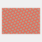 (鳥)ショウジョウコウカンチョウウィンターブランチ絵を描ズオリジナルバードアート ラッピングペーパーシート (正面2)