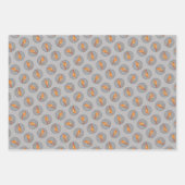 (鳥)ショウジョウコウカンチョウウィンターブランチ絵を描ズオリジナルバードアート ラッピングペーパーシート (正面)