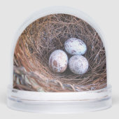 (鳥)ショウジョウコウカンチョウエッグススノーグローブ (正面)