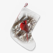 （鳥）ショウジョウコウカンチョウオス2クリスマスストッキング スモールクリスマスストッキング (正面 (吊り時))