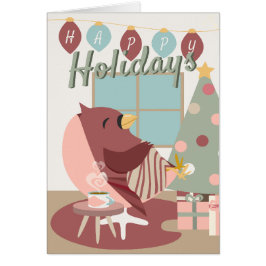 （鳥）ショウジョウコウカンチョウオブレジスタンスハッピーホリデイズベージュパステル