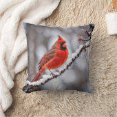 (鳥)ショウジョウコウカンチョウオンウィンターブランチ クッション (ブランケット)