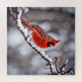 (鳥)ショウジョウコウカンチョウオンウィンターブランチ ジグソーパズル (横)