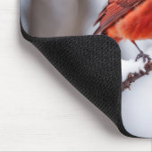 （鳥）ショウジョウコウカンチョウオンウィンターブランチ マウスパッド (コーナー)