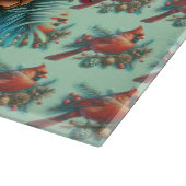 （鳥）ショウジョウコウカンチョウオンパインブランチウィズウィンターベリー カッティングボード (角)