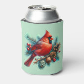 (鳥)ショウジョウコウカンチョウオンパインブランチウィズウィンターベリー 缶クーラー (缶裏面)