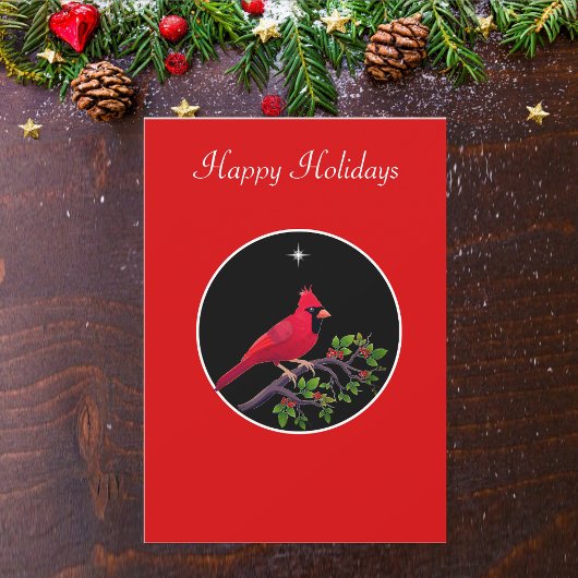 (鳥)ショウジョウコウカンチョウオンブラックアンドレッドホリデイ