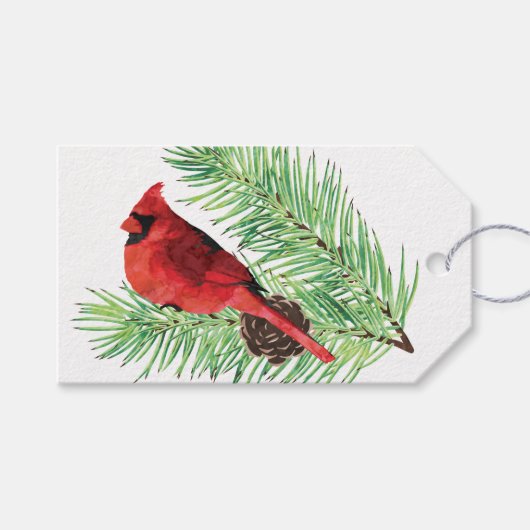 （鳥）ショウジョウコウカンチョウオン常緑/ギフトパーソナライズされたラベル ギフトタグ (正面(横))