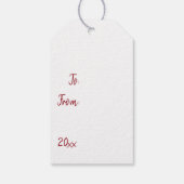 （鳥）ショウジョウコウカンチョウオン常緑/ギフトパーソナライズされたラベル ギフトタグ (裏面)