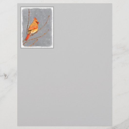 (鳥)ショウジョウコウカンチョウオン枝絵画の – オリジナルバードアート (正面)