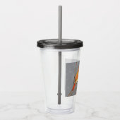 （鳥）ショウジョウコウカンチョウオン枝絵画の – オリジナルバードアート アクリルタンブラー (右)