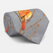 （鳥）ショウジョウコウカンチョウオン枝絵画の – オリジナルバードアート ネクタイ (ロール)