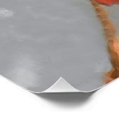 (鳥)ショウジョウコウカンチョウオン枝絵画の – オリジナルバードアート ポスター (コーナー)