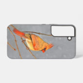 (鳥)ショウジョウコウカンチョウオン枝絵画の – オリジナルバードアート SAMSUNG GALAXYケース (裏面横)